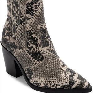 Blondo waterproof booties tan snake